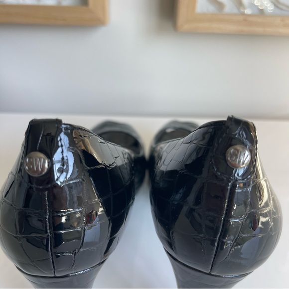 Stuart Weitzman Black Crocidile Heels - Picture 5 of 12